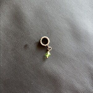 Kay Jewelers Silver charm with August birthstone